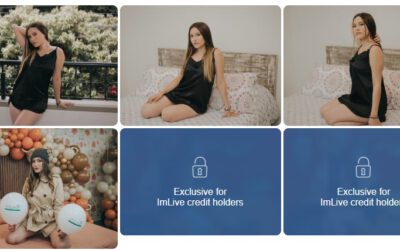 Paula uit Zuid-Amerika voor de webcam